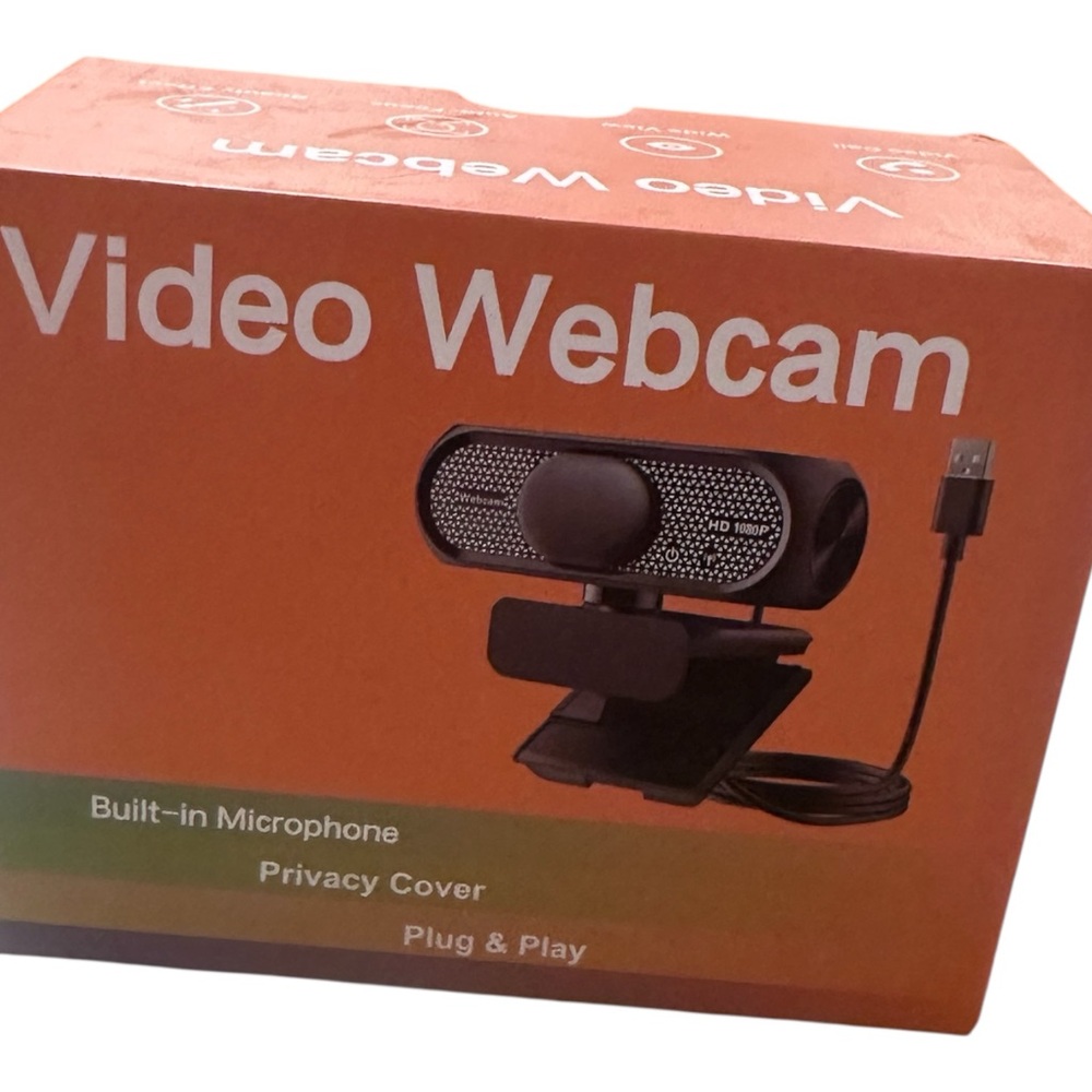 HD Video Webcam with Privacy Cover